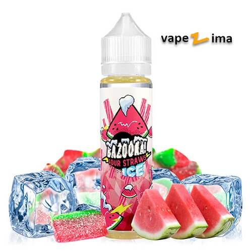 جویس بازوکا هندوانه یخ Bazooka Sour | Straws Watermelon Ice جویس بازوکا هندوانه یخ Bazooka Sour | Straws Watermelon Ice