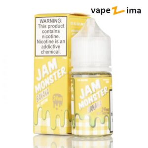 خرید نیکوتین سالت مربای موز مانستر Jam Monster Banana Nicotine Salt