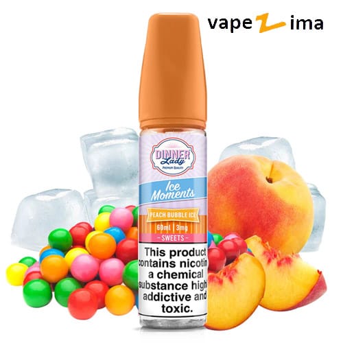 Dinner-Lady-Peach-Bubble-Ice-Moments جویس هلو آدامس بادکنکی یخ دینرلیدی