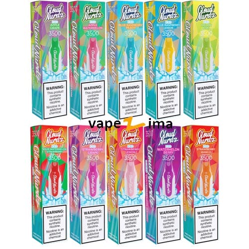 Cloud-Nurdz-3500-puff-5mg-Ice پاد یکبار مصرف 3500 پاف کلود نوردز