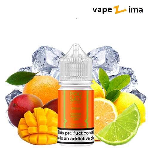 Pod-Salt-Orange-Mango-Lime-Ice سالت پرتقال انبه لیمو یخ پادسالت