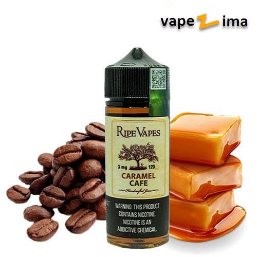120-میل-RIPE-VAPES-CAFE-CARAMEL- جویس قهوه کارامل رایپ ویپز