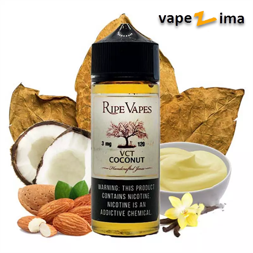VCT-cocnut-120 جویس تنباکو نارگیل رایپ ویپز (120 میل) Ripe Vapes VCT Coconut - تصویر 1