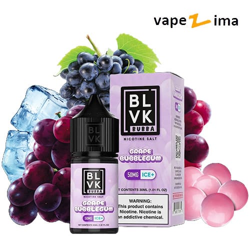 Blvk-Bubba-Grape-Bubblegum-Ice-Salt سالت انگور آدامس بادکنکی یخ بی ال وی کی