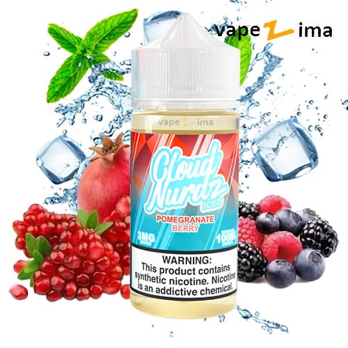 Cloud-Nurdz-Pomegranate-Berry-Iced-Juice جویس انار بری یخ کلود نوردز