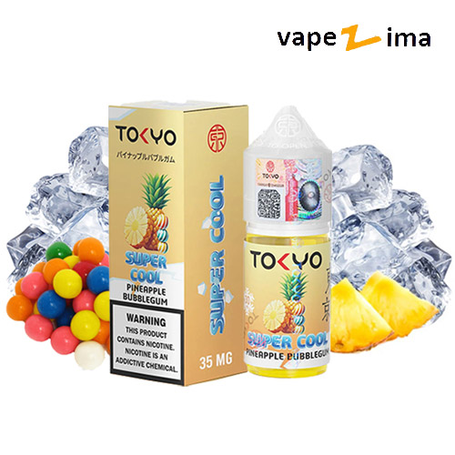 Tokyo-Super-Cool-Pineapple-Bubblegum-Salt سالت آدامس آناناس یخ توکیو