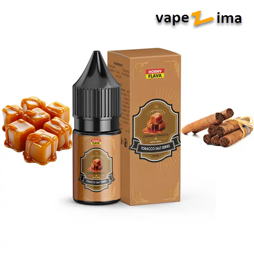 Caramel-Tobacco1 سالت تنباکو کارامل هورنی Horny Flava Caramel Tobacco