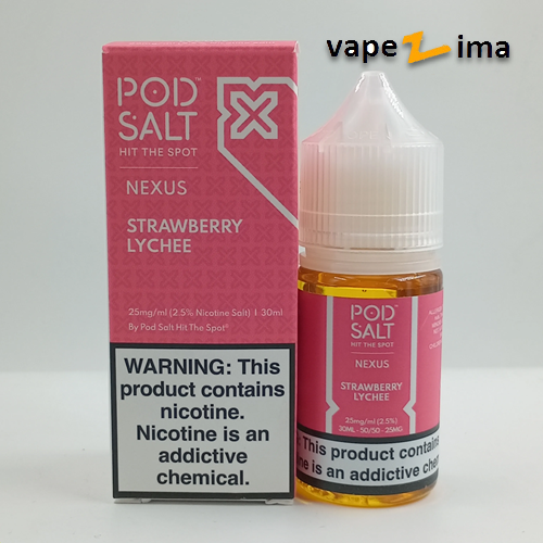 سالت توت فرنگی لیچی پادسالت POD SALT Strawberry Lychee سالت توت فرنگی لیچی پادسالت POD SALT Strawberry Lychee
